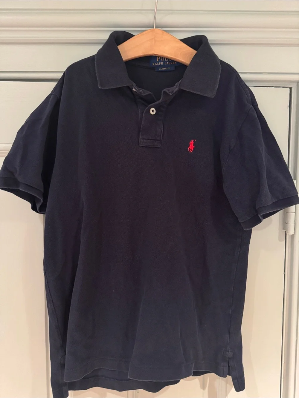 Ralph Lauren Boy’s Navy Polo with Red Pony Embroidery